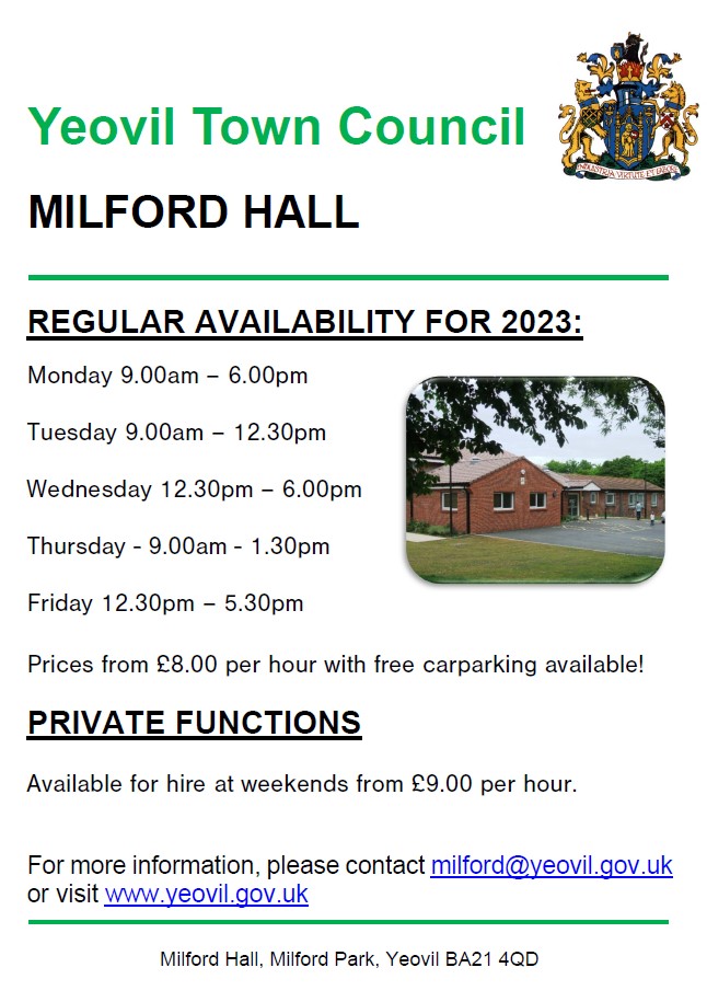 Milford Hall Yeovil Town Council
